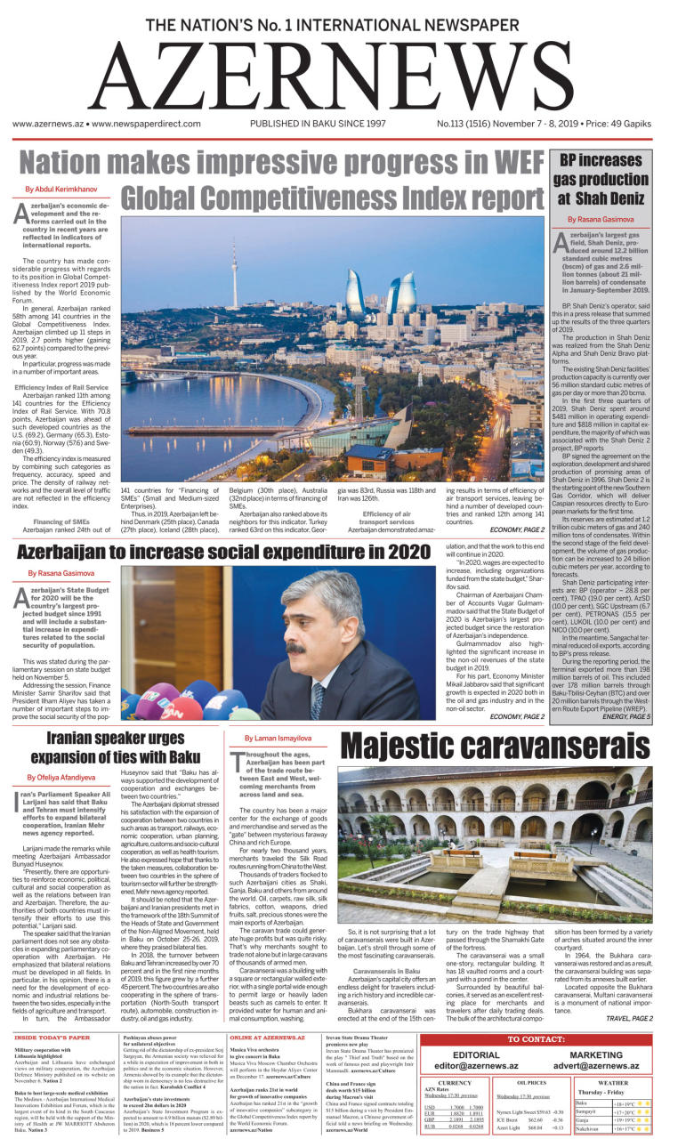 AZERNEWS releases another print issue