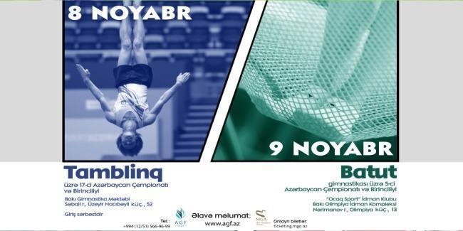 Baku to hold tumbling and trampoline gymnastics championships
