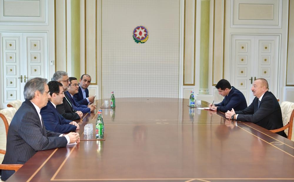 Ilham Aliyev receives Iranian delegation [UPDATE]