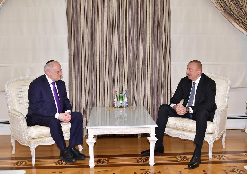 Azerbaijani president receives CEO of Conference of Presidents of Major Jewish Organizations [PHOTO]