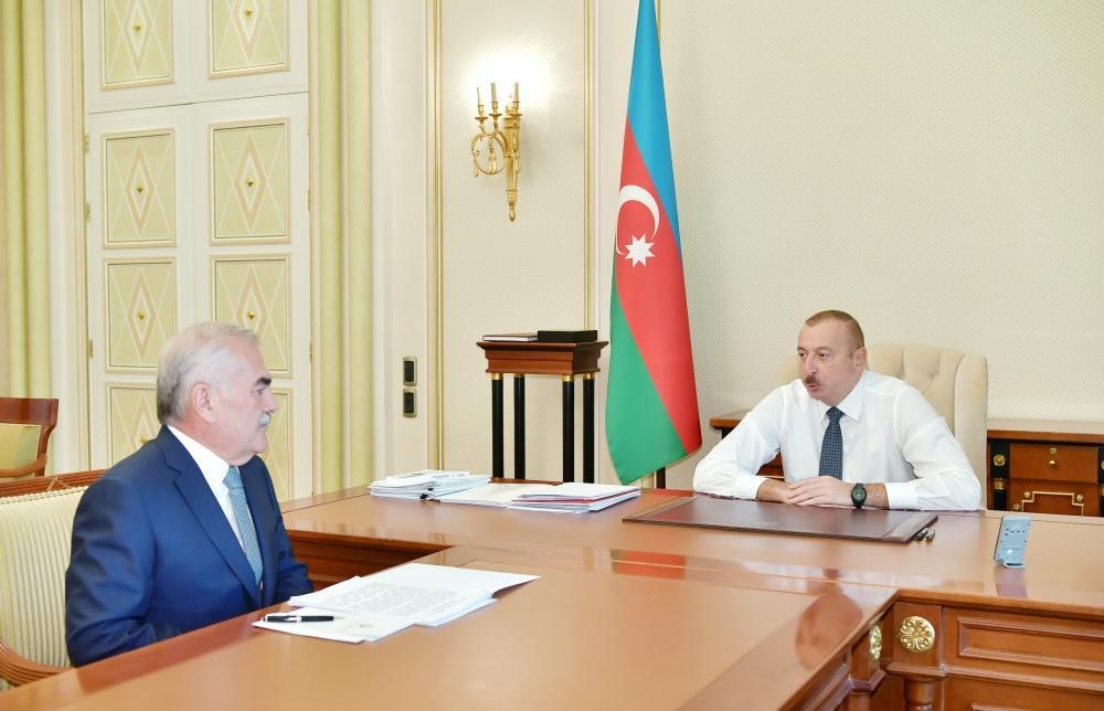 Azerbaijani president receives head of Supreme Majlis of Nakhchivan Autonomous Republic [UPDATE]