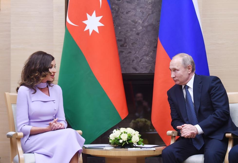 First Vice-President Mehriban Aliyeva met with Russian President Vladimir Putin [UPDATE]
