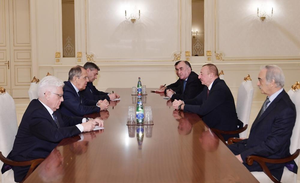 President Ilham Aliyev receives Russian foreign minister Lavrov [UPDATE]