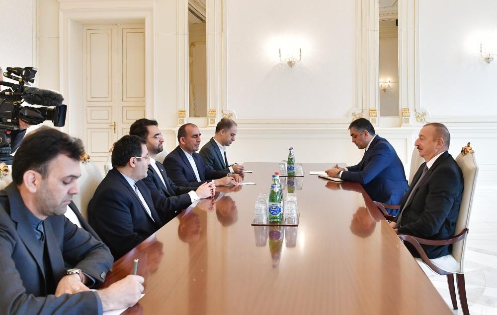 President Aliyev receives delegation led by Iranian minister [UPDATE]