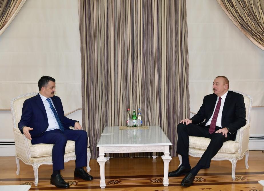 President Ilham Aliyev receives delegation led by Turkish minister of agriculture and forestry [UPDATE]