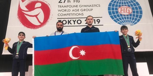 Azerbaijani trampoliners become silver medalists for first time in country’s gymnastics history (PHOTO) [PHOTO]