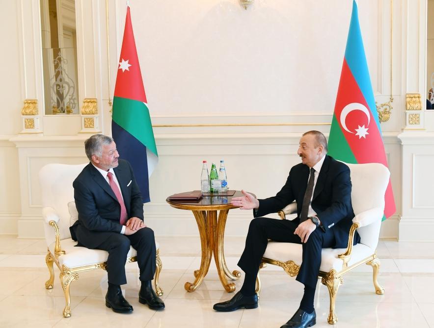 President of Azerbaijan, King of Jordan hold one-on-one meeting [UPDATE]