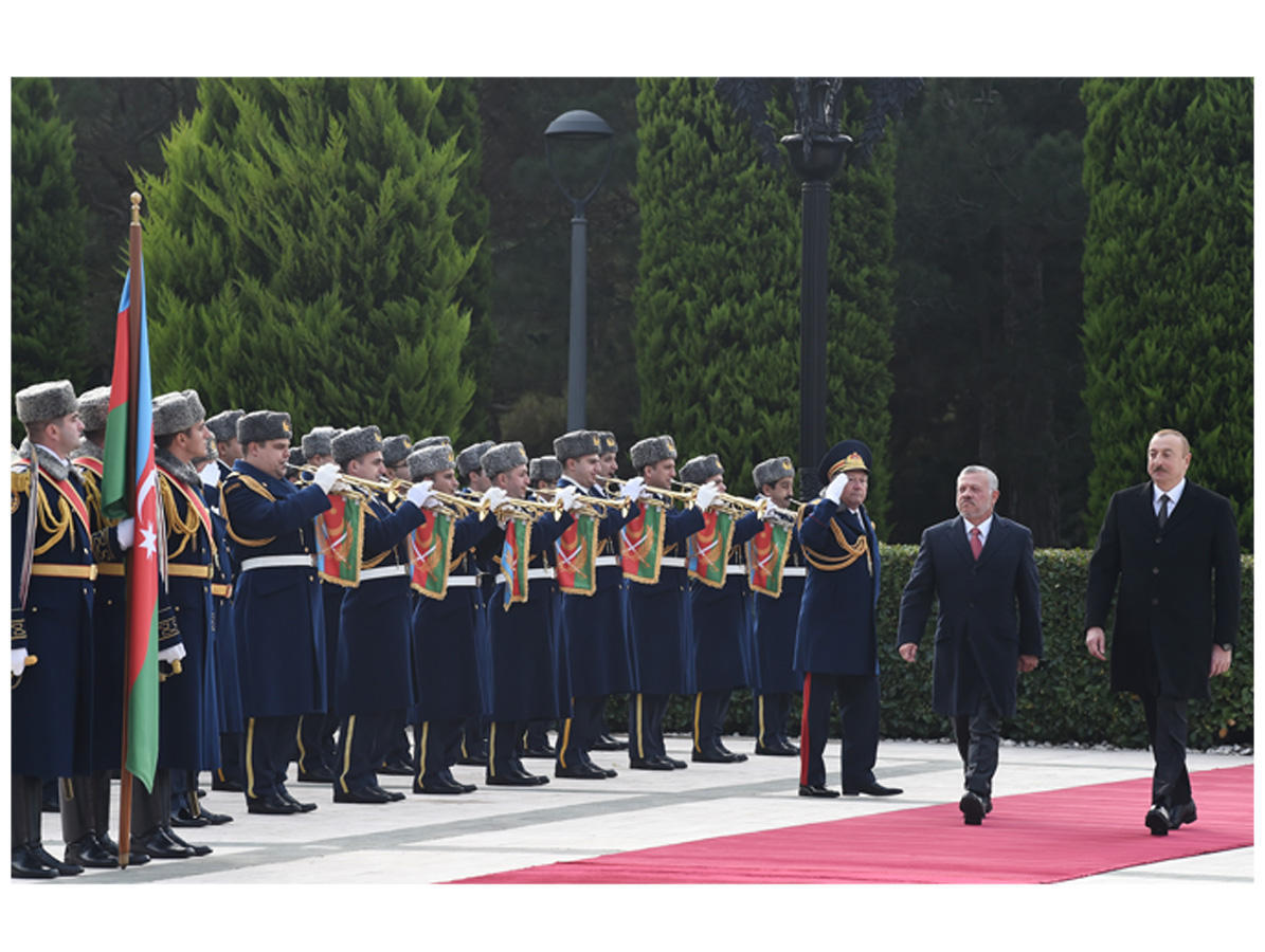 Official welcoming ceremony held for King Abdullah II of Jordan in Azerbaijan [PHOTO]