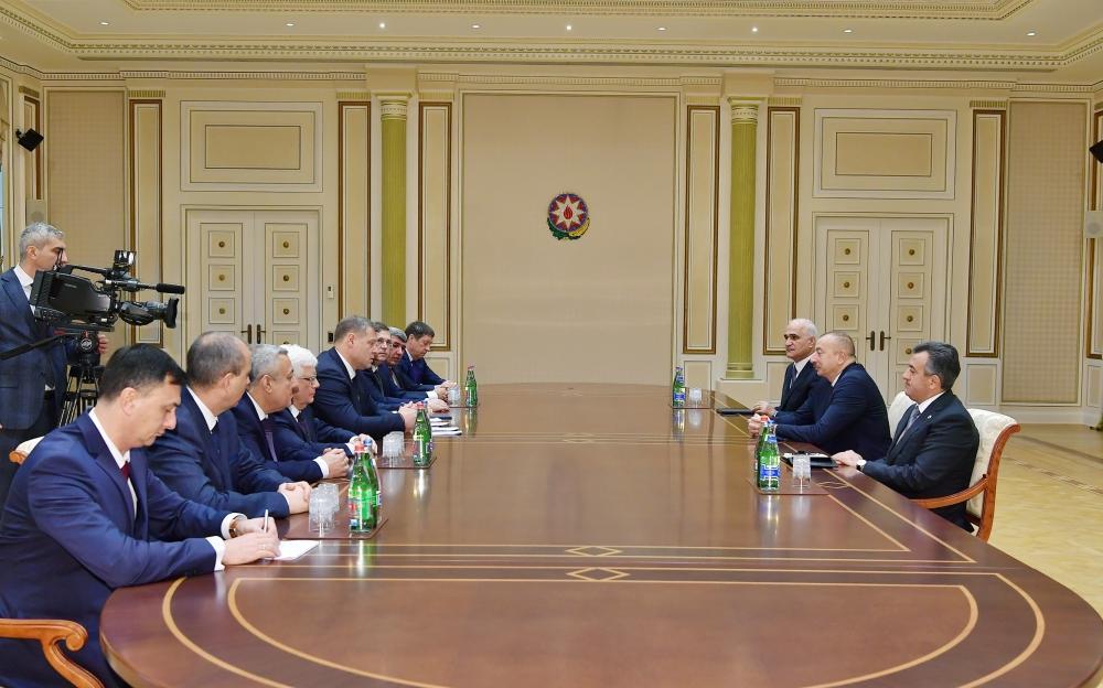 Azerbaijani president receives delegation led by governor of Russia's Astrakhan region [UPDATE]