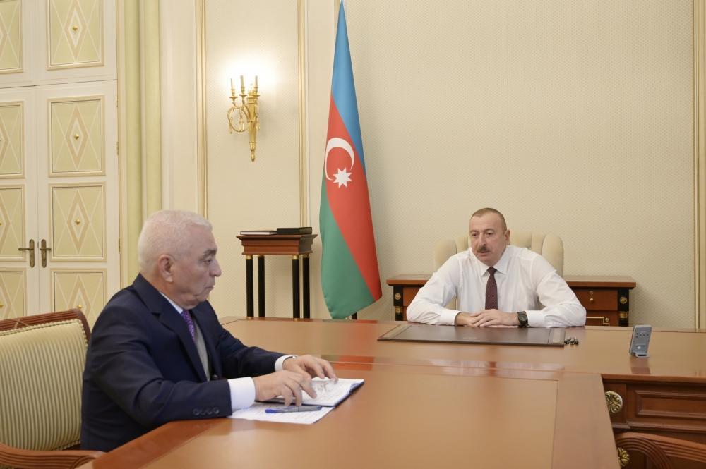 President Ilham Aliyev receives head of Azerbaijan’s Azerenerji OJSC [UPDATE]