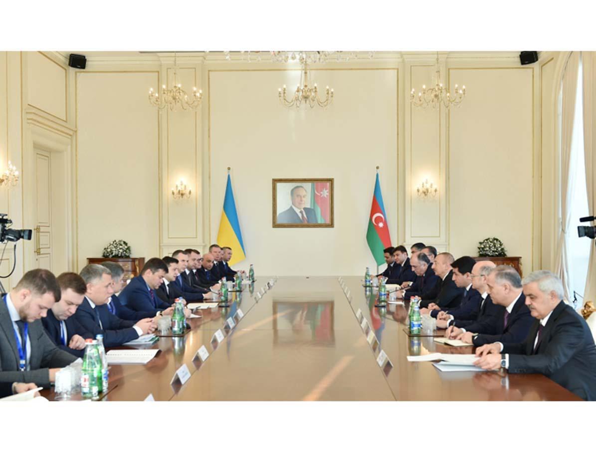 Azerbaijani, Ukrainian presidents hold expanded meeting [UPDATE]
