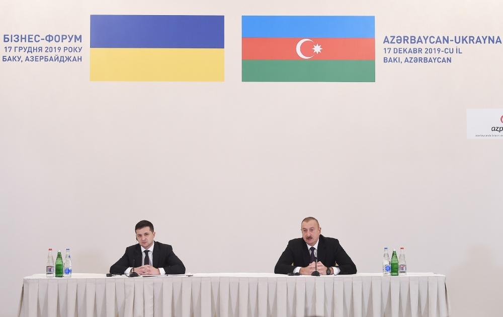 Azerbaijani, Ukrainian presidents attend business forum in Baku [UPDATE] - Gallery Image