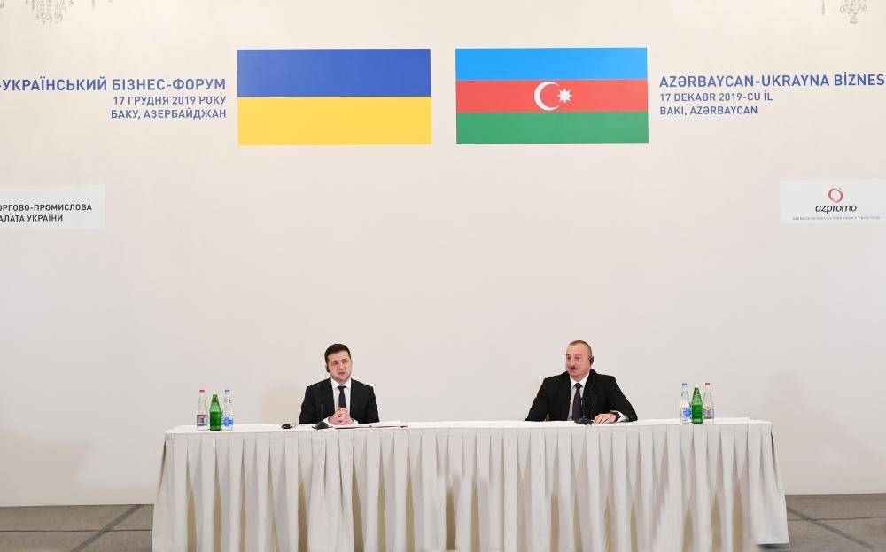 Azerbaijani, Ukrainian presidents attend business forum in Baku [UPDATE] - Gallery Image