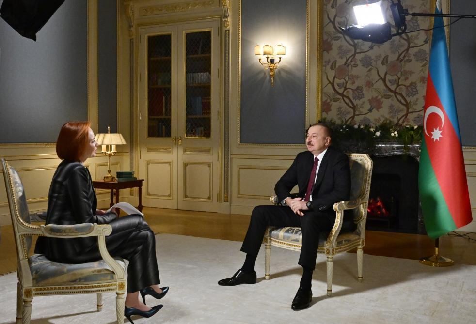 Azerbaijani president interviewed by Rossiya-24 TV channel [UPDATE]