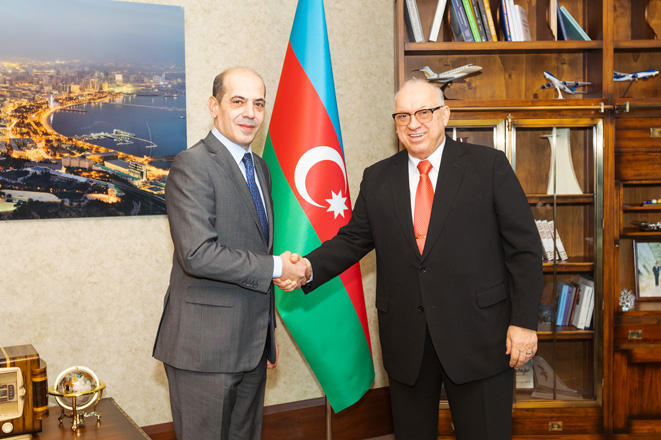 Azerbaijan Airlines president, Jordan’s ambassador mull launch of new flight