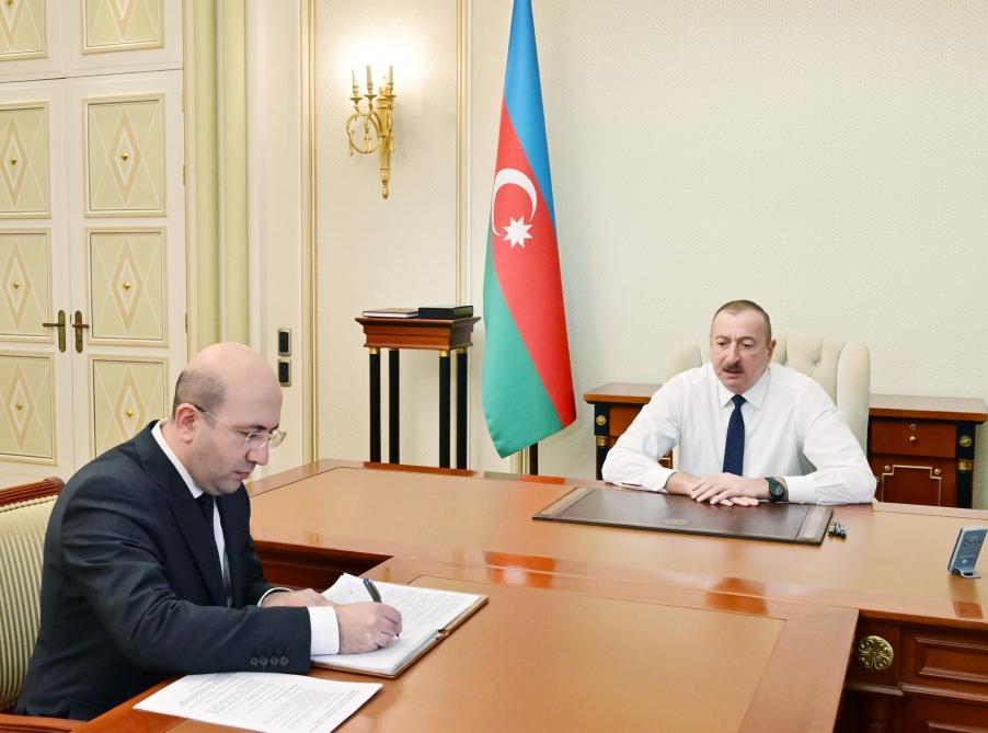 President Aliyev receives new head of State Committee for Urban Planning and Architecture [UPDATE]