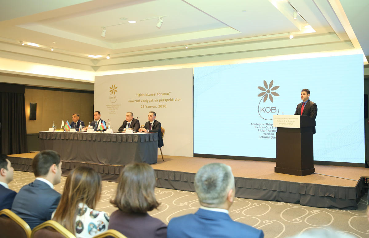 Public Council of Azerbaijan's Small, Medium Business Agency holds forum on food business [PHOTO]