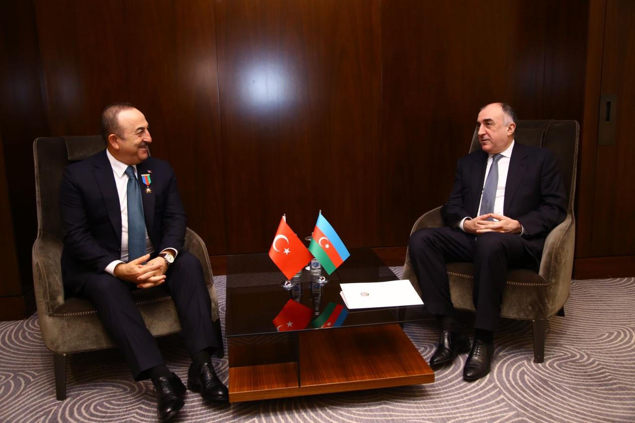 Azerbaijani, Turkish foreign ministers meet in Baku [PHOTO]