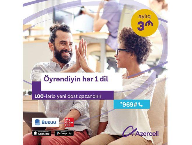 Build your language skills with Azercell!