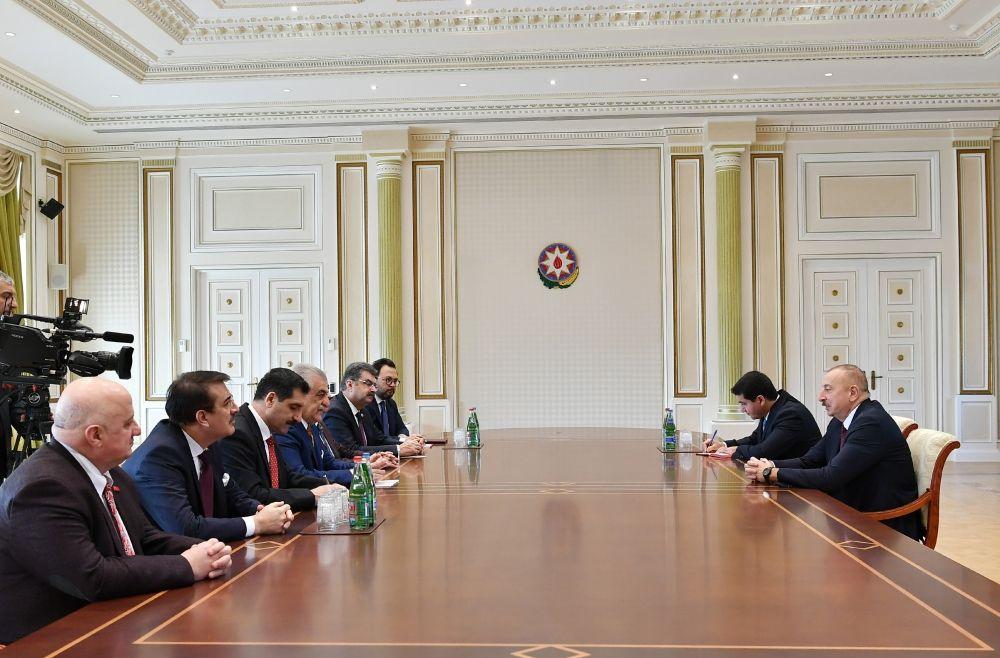 President Aliyev receives delegation led by head of Turkey-Azerbaijan interparliamentary friendship group [UPDATE]