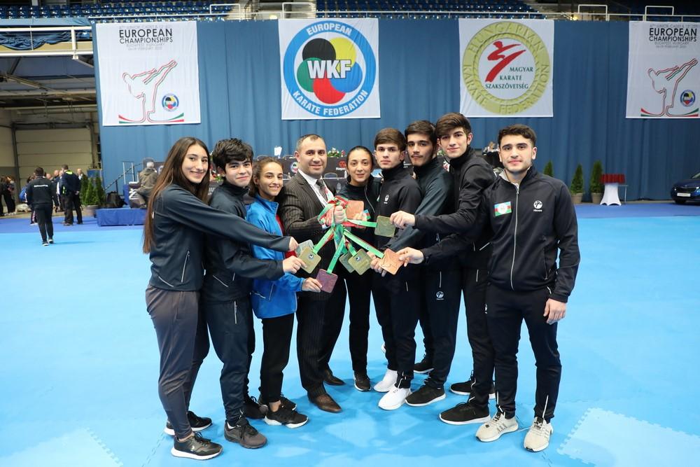 Azerbaijani karatekas win four gold in Hungary