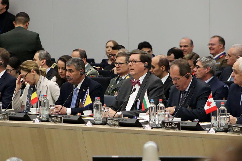 Azerbaijani defense minister attends NATO meeting [PHOTO]