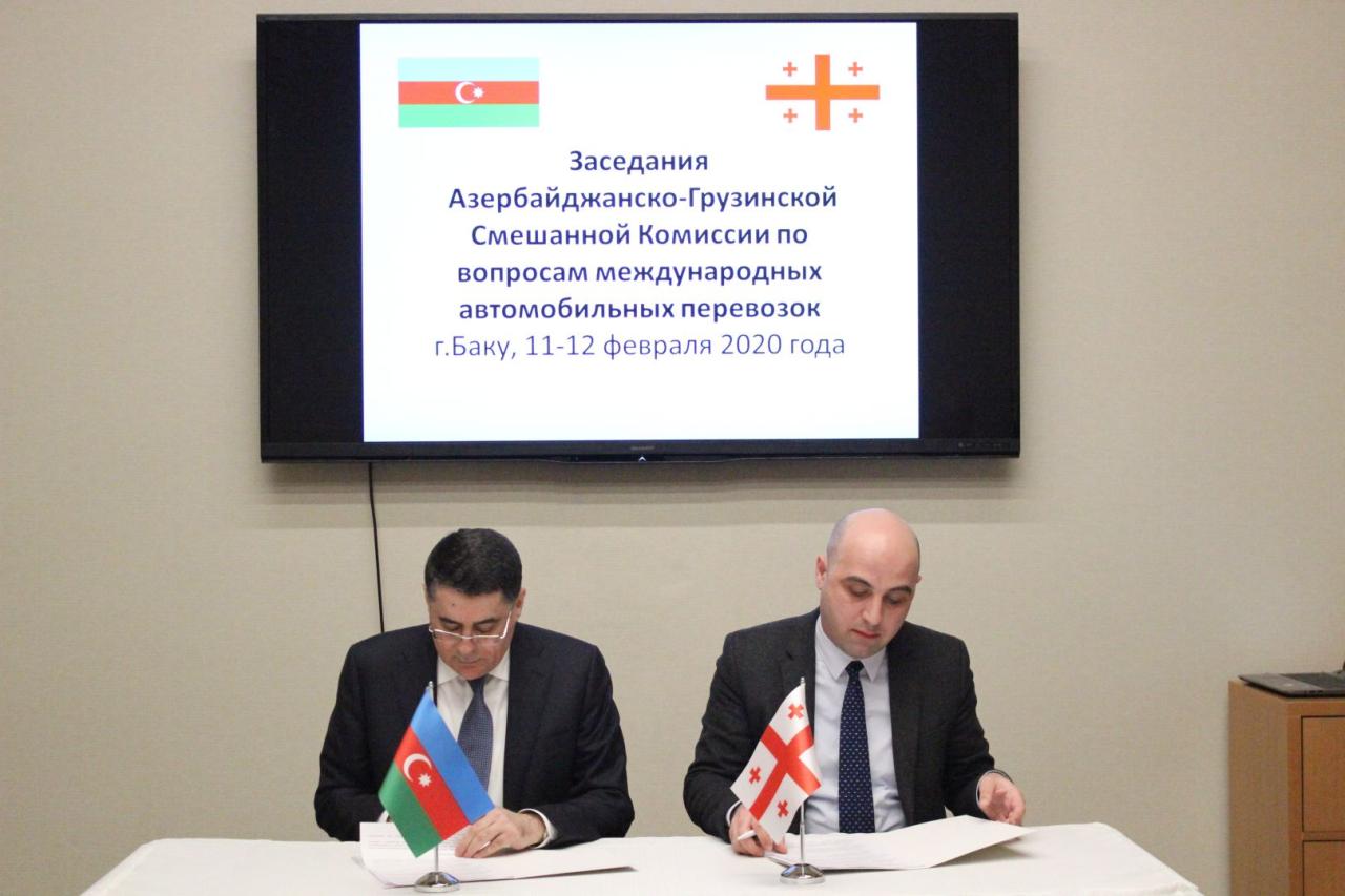 Azerbaijan, Georgia sign protocol on transportation [PHOTO]