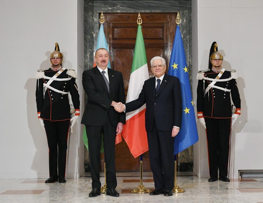 Official welcome ceremony held for Azerbaijani president in Rome [PHOTO/VIDEO]