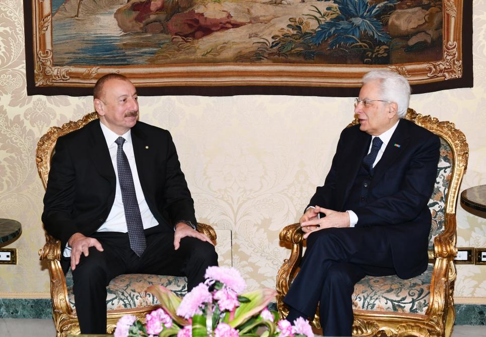 Azerbaijani, Italian presidents hold one-on-one meeting in Rome [UPDATE]