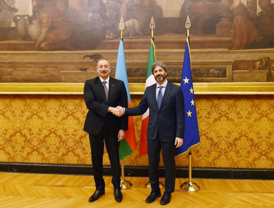 President Ilham Aliyev meets President of Italian Chamber of Deputies [UPDATE]