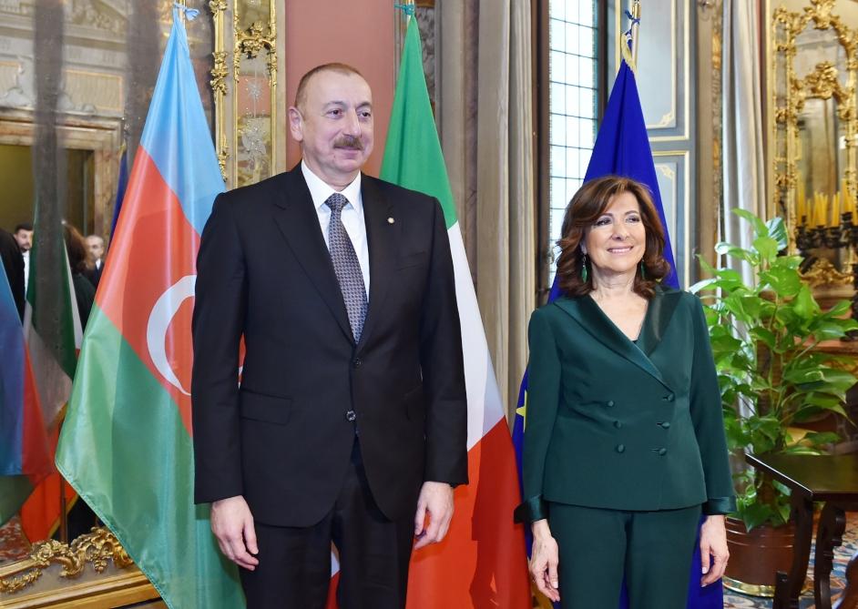 President Ilham Aliyev meets President of Italian Senate [PHOTO]