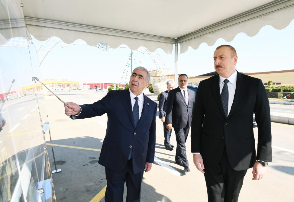 President Aliyev inaugurates highway in Goranboy [PHOTO]