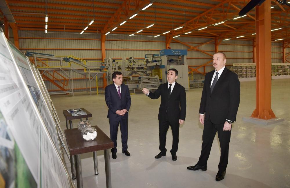 President Ilham Aliyev inaugurates lime factory in Gazakh [UPDATE]