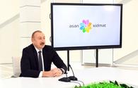 Aliyev lauds effective activity of ASAN Service
