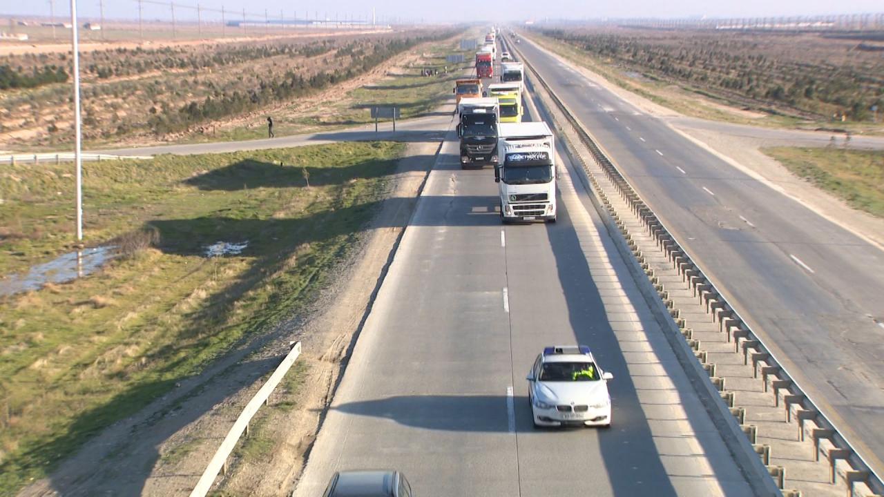 Azerbaijan secures its truck drivers with traffic police [PHOTO/VIDEO]