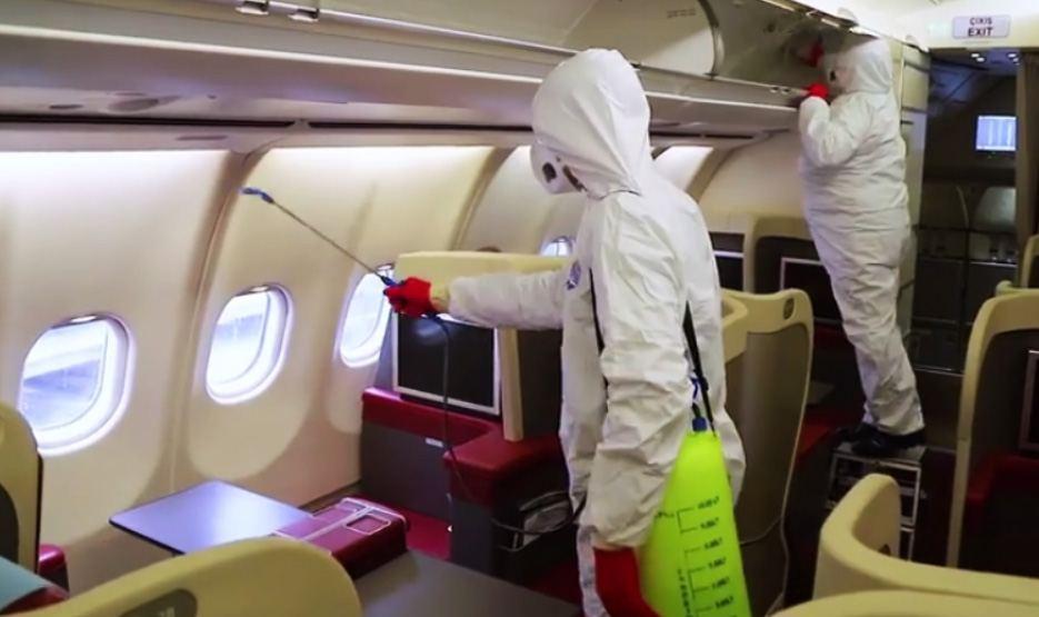 Azerbaijan Airlines carrying out disinfection due to COVID-19 threat [VIDEO]