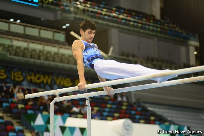 Azerbaijani gymnasts reach final of AGF Junior Trophy International Tournament in parallel bars exercise