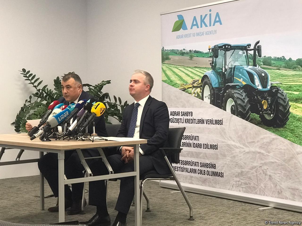 Azerbaijani Agrarian Credit and Development Agency allocates $44.1 million for autumn crops