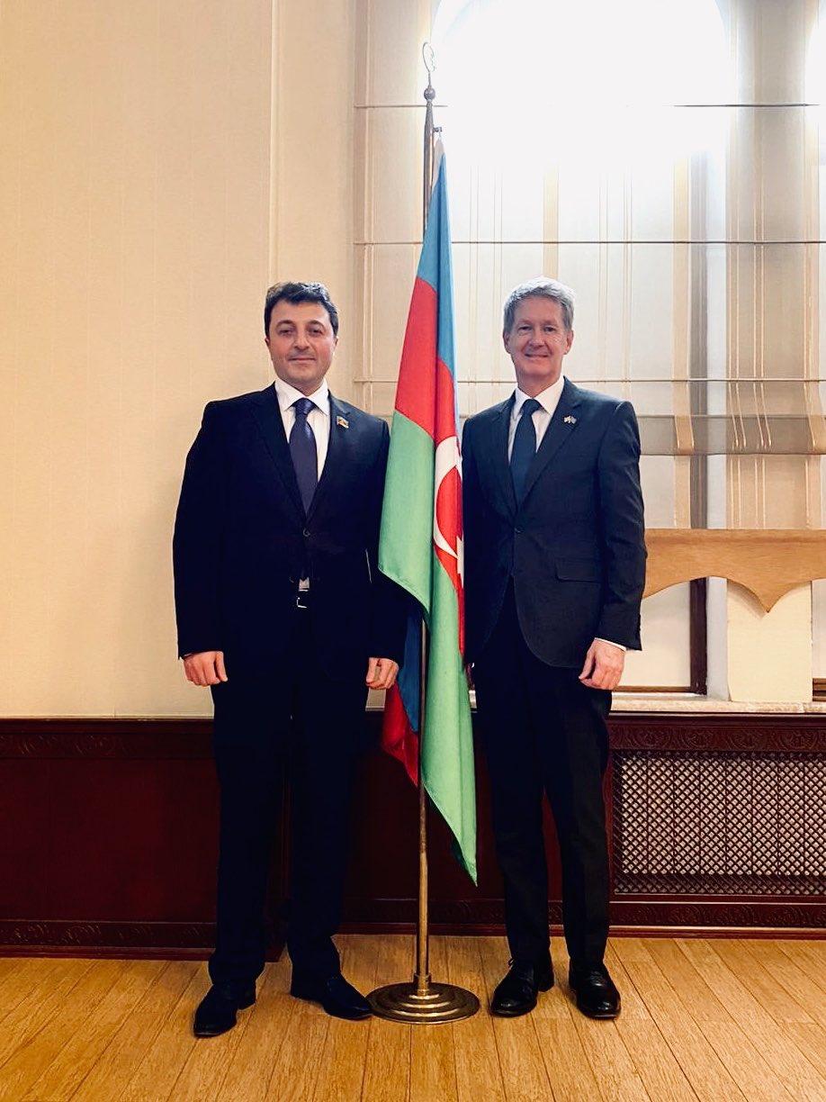Azerbaijani Community head, UK envoy discuss Karabakh conflict