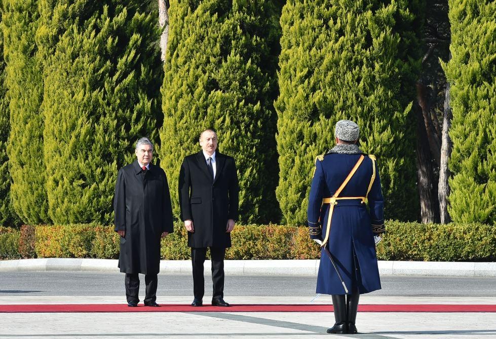 Official welcome ceremony held for President of Turkmenistan Gurbanguly Berdimuhamedov [PHOTO]