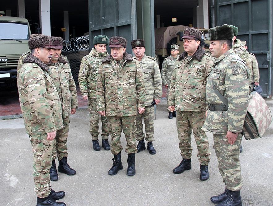 Defence minister, senior official visit Azerbaijani soldiers in frontline [PHOTO]