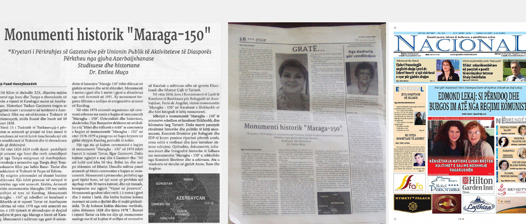 Albanian newspaper "Nacional" talks about Armenians' migration to Azerbaijan