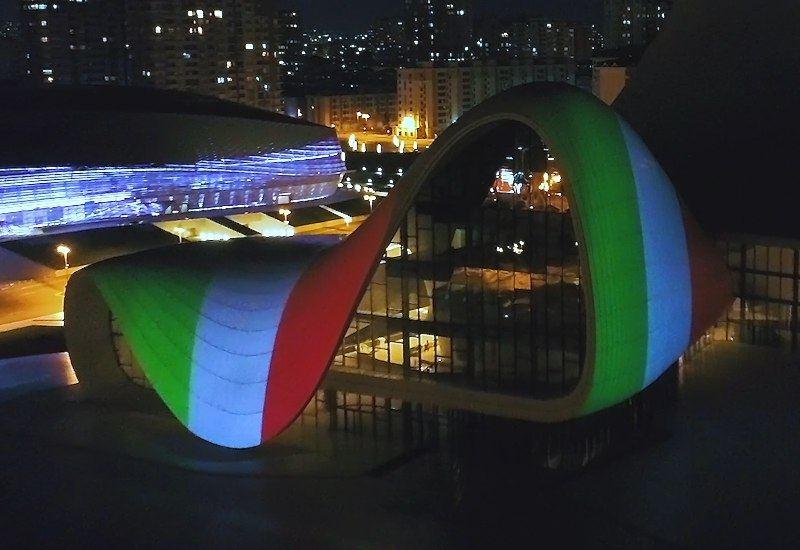 Projection of Italian flag on Heydar Aliyev Center building arouses great interest in Italy