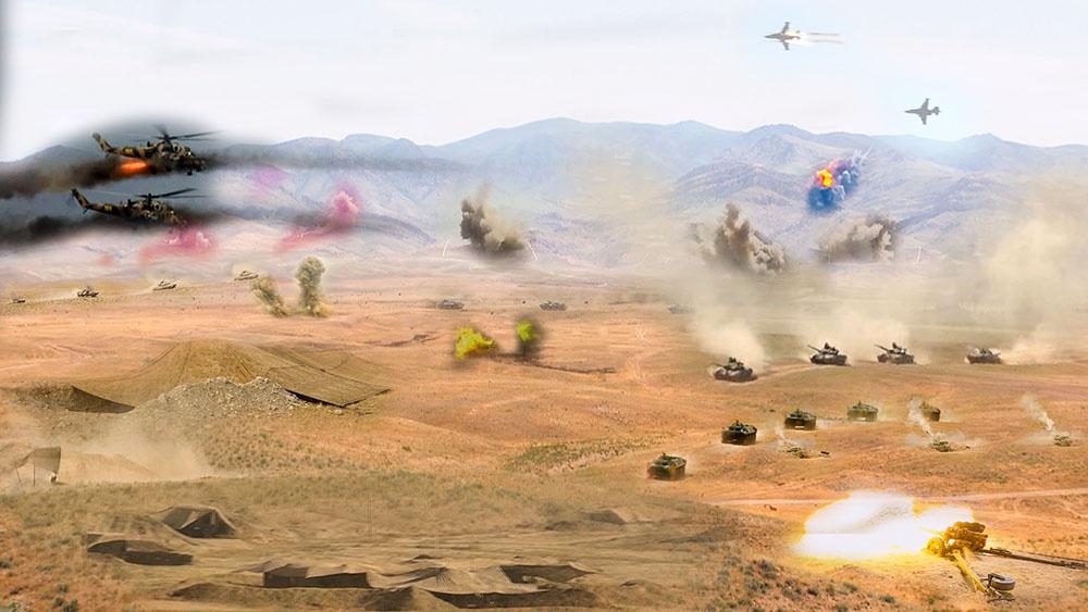 Azerbaijani artillery units, Nakhchivan garrison troops hold drills [VIDEO]