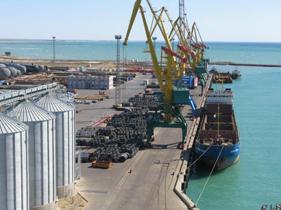 475,000 tons of cargo transshipped to Azerbaijan via Kazakhstani ports in Q1