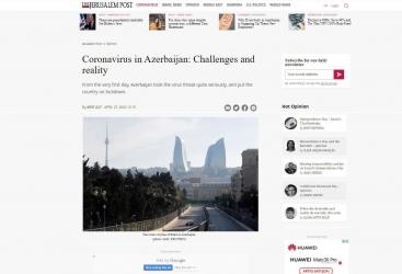 Jerusalem Post" commends Azerbaijan’s fight against COVID-19