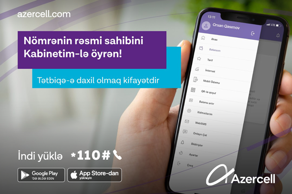 New release of “Kabinetim” mobile application from Azercell