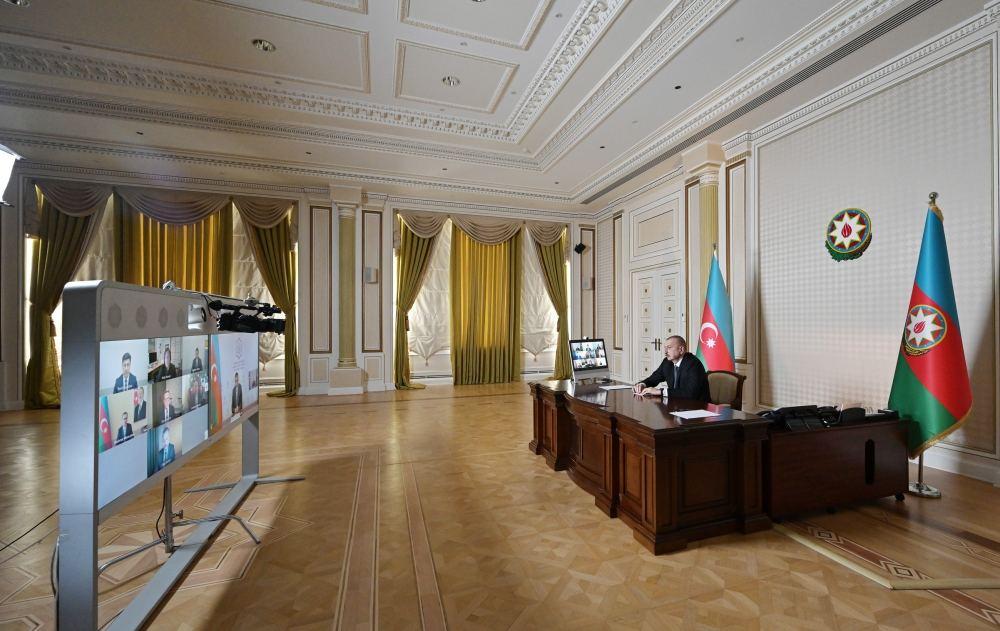 President Aliyev, CISCO representatives hold video conference [UPDATE]