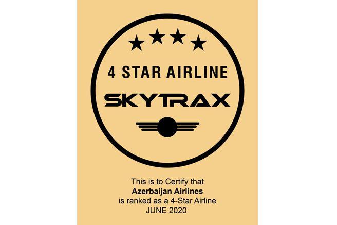 Azerbaijan Airlines once again confirms its high Skytrax rating