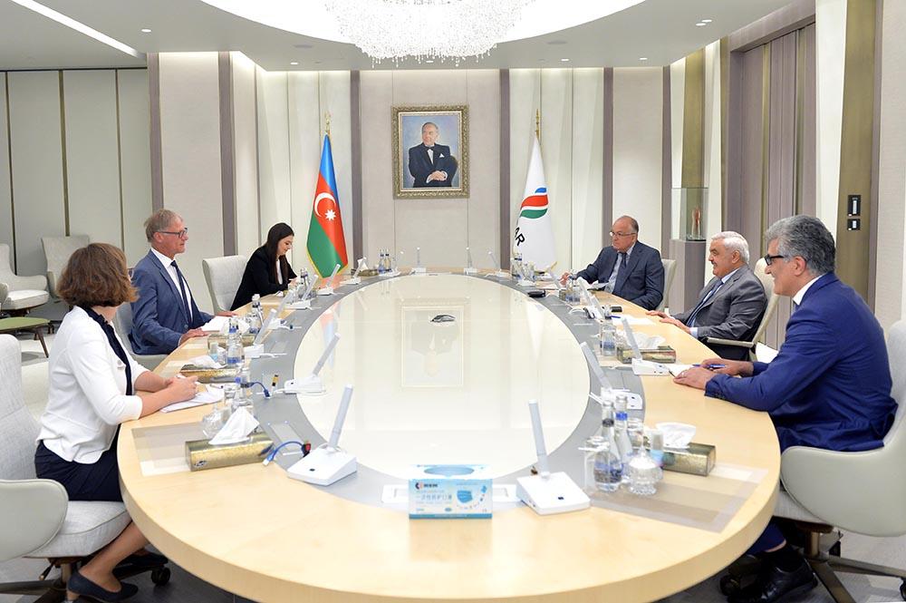 German envoy, SOCAR head mull energy cooperation [PHOTO]